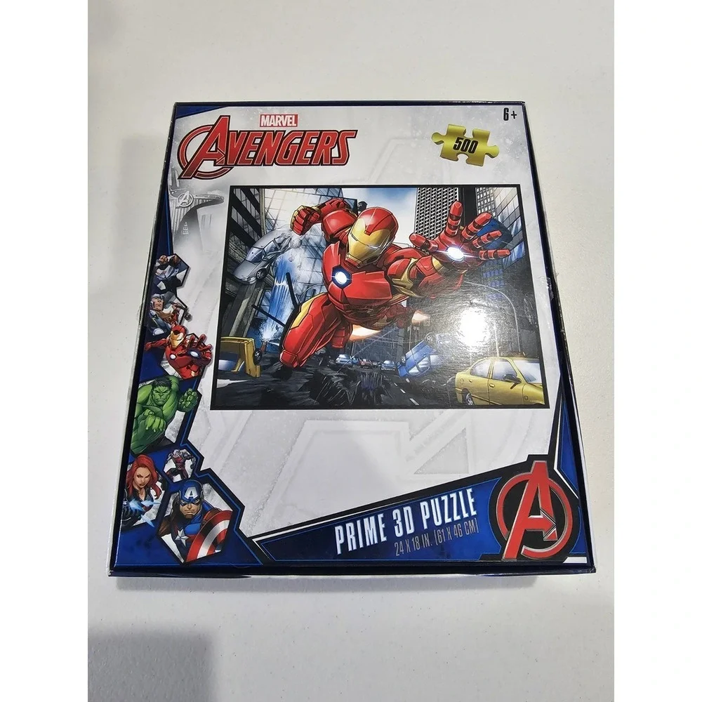 Marvel Avengers Iron Man Prime 3D Puzzle 500 Pieces 24x18 Open Box‎